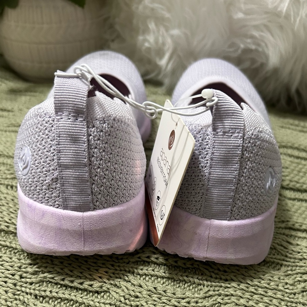 Apana Lavender Knit Slip-On Flats - Picture 4 of 6